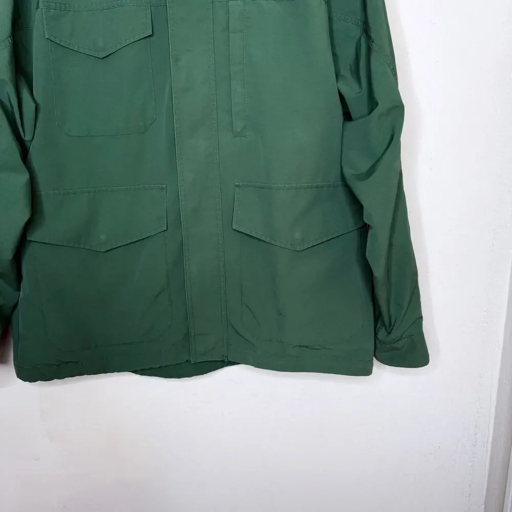 UNIQLO Hooded Utility Jacket Mens‎ XL Green Lightweight Windbreaker Outdoor